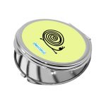 مرآة جيب صغيرة دائرية بتصميم حلزون