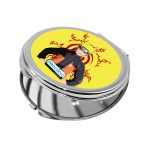 مرآة جيب صغيرة دائرية بتصميم ختم ناروتو