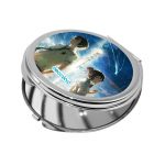 مرآة جيب صغيرة دائرية بتصميم خيوط جمعتنا معا انمي