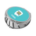 مرآة جيب صغيرة دائرية بتصميم دع القلق