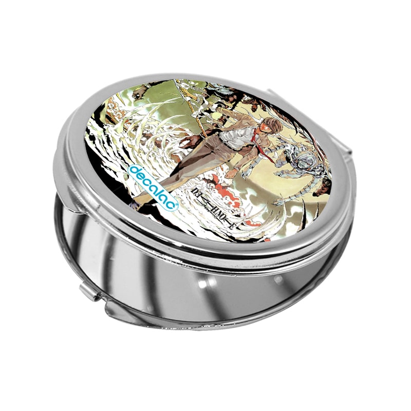 مرآة جيب صغيرة دائرية بتصميم ديث نوت عالم الشياطين مرآة جيب صغيرة دائرية بتصميم ديث نوت عالم الشياطين