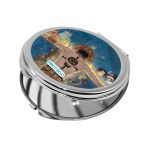 مرآة جيب صغيرة دائرية بتصميم ذكريات إيس ون بيس