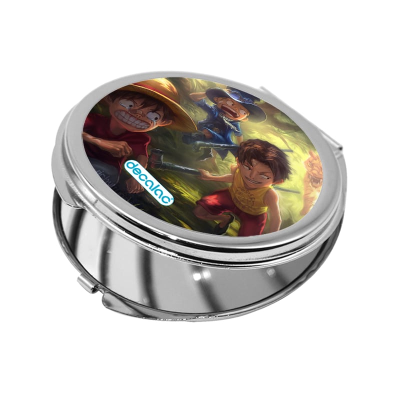 مرآة جيب صغيرة دائرية بتصميم ذكريات الطفولة ون بيس مرآة جيب صغيرة دائرية بتصميم ذكريات الطفولة ون بيس