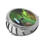 مرآة جيب صغيرة دائرية بتصميم رحله الى الفضاء