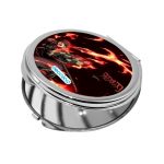 مرآة جيب صغيرة دائرية بتصميم رقصة الهينوكامي غاكورا