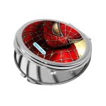 مرآة جيب صغيرة دائرية بتصميم سبايدر مان