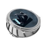 مرآة جيب صغيرة دائرية بتصميم سبايدر مان الاسود