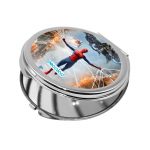 مرآة جيب صغيرة دائرية بتصميم سبايدر مان ايرون مان