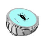 مرآة جيب صغيرة دائرية بتصميم سلطعون خائف