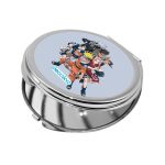 مرآة جيب صغيرة دائرية بتصميم شخصيات ناروتو وهم صغار