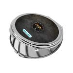 مرآة جيب صغيرة دائرية بتصميم شعار ذا ويتشر