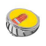 مرآة جيب صغيرة دائرية بتصميم صبار