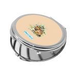 مرآة جيب صغيرة دائرية بتصميم غزال صغير