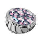 مرآة جيب صغيرة دائرية بتصميم فلامنغو