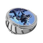 مرآة جيب صغيرة دائرية بتصميم فورت نايت تسلق جبل جليدي