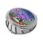 مرآة جيب صغيرة دائرية بتصميم فورت نايت رسم