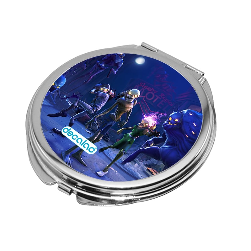 مرآة-جيب-صغيرة-دائرية-بتصميم-فورت-نايت-زومبي-1