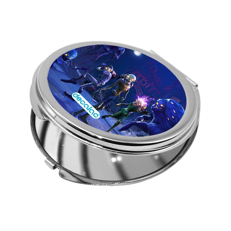 مرآة جيب صغيرة دائرية بتصميم فورت نايت زومبي مرآة جيب صغيرة دائرية بتصميم فورت نايت زومبي