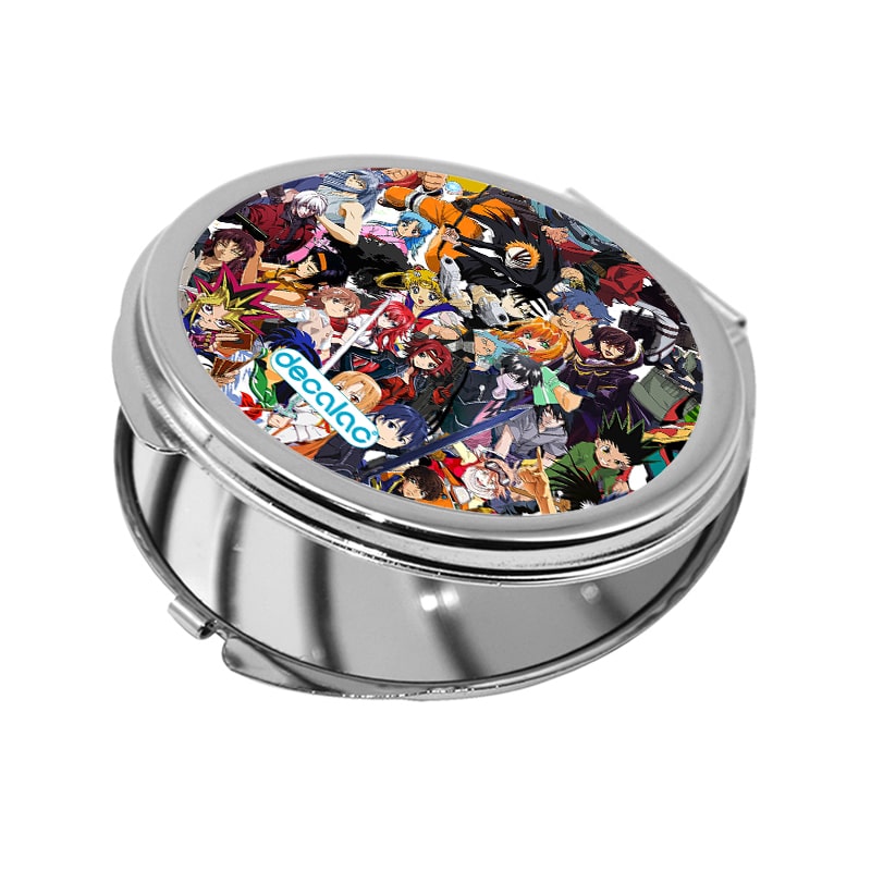 مرآة جيب صغيرة دائرية بتصميم قتال كل الانميات مرآة جيب صغيرة دائرية بتصميم قتال كل الانميات