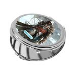 مرآة جيب صغيرة دائرية بتصميم قتال مع القراصنه أساسنز كريد