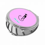 مرآة جيب صغيرة دائرية بتصميم قطه انيقه