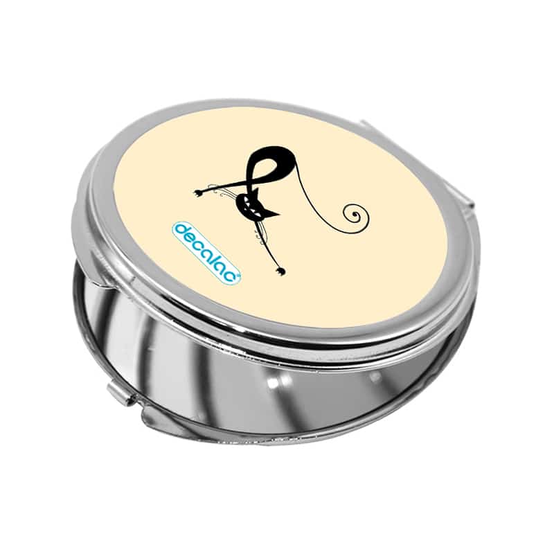 مرآة جيب صغيرة دائرية بتصميم قطه كرتونيه مرآة جيب صغيرة دائرية بتصميم قطه كرتونيه