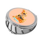 مرآة جيب صغيرة دائرية بتصميم قوة إيس من ون بيس