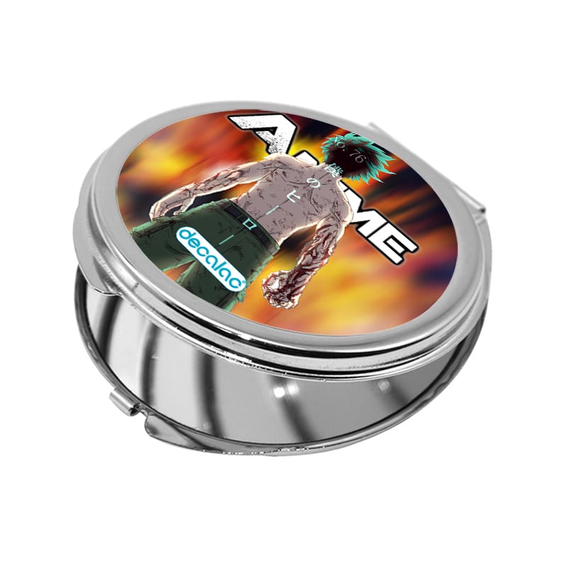 مرآة جيب صغيرة دائرية بتصميم قوة تحمل ميدوريا أكاديميتي للأبطال مرآة جيب صغيرة دائرية بتصميم قوة تحمل ميدوريا أكاديميتي للأبطال