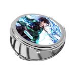 مرآة جيب صغيرة دائرية بتصميم قوة تنفس الماء قاتل الشياطين