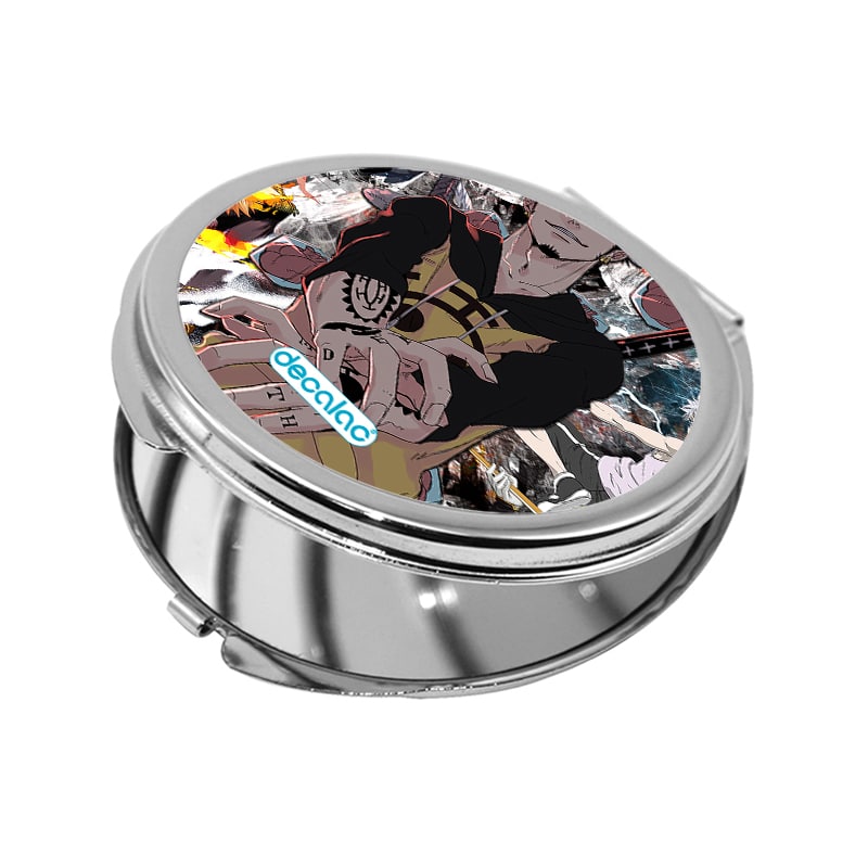 مرآة جيب صغيرة دائرية بتصميم قوة لاو ون بيس مرآة جيب صغيرة دائرية بتصميم قوة لاو ون بيس