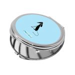 مرآة جيب صغيرة دائرية بتصميم كلب كرتوني