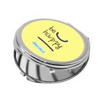 مرآة جيب صغيرة دائرية بتصميم كن سعيد