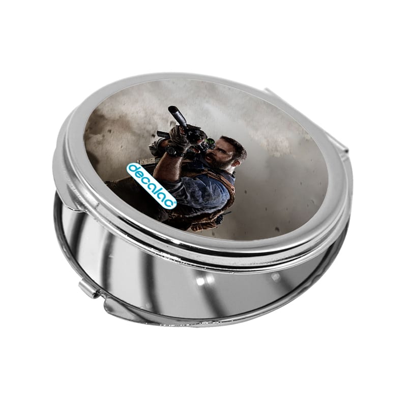 مرآة جيب صغيرة دائرية بتصميم كول أوف ديوتي قناص مرآة جيب صغيرة دائرية بتصميم كول أوف ديوتي قناص