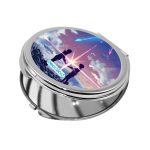 مرآة جيب صغيرة دائرية بتصميم لحظه اللقاء انمي أسمك