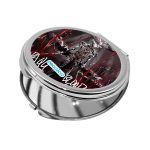 مرآة جيب صغيرة دائرية بتصميم لعبه الرعب والنجاة بلود بورن