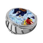 مرآة جيب صغيرة دائرية بتصميم لوفي ضد سيزار ون بيس