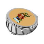 مرآة جيب صغيرة دائرية بتصميم لوفي و زورو ون بيس