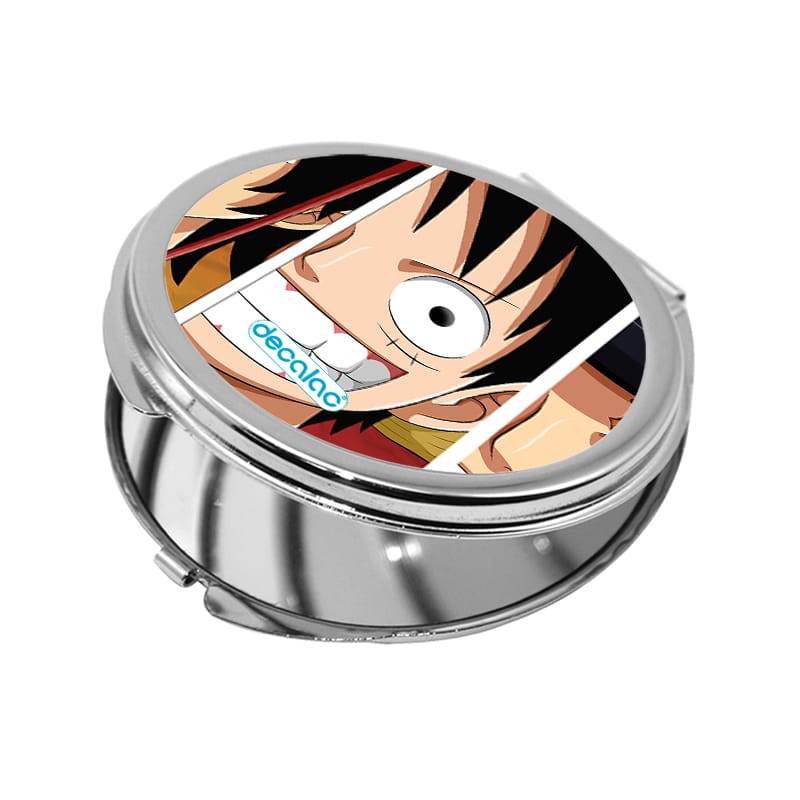 مرآة جيب صغيرة دائرية بتصميم لوفي وشقيقاه ون بيس مرآة جيب صغيرة دائرية بتصميم لوفي وشقيقاه ون بيس