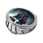 مرآة جيب صغيرة دائرية بتصميم ليون وكلير رزدنت إيفل 2