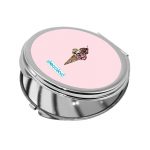 مرآة جيب صغيرة دائرية بتصميم مثلجات الجماجم