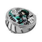 مرآة جيب صغيرة دائرية بتصميم ميدوريا مانجا أكاديميتي للأبطال