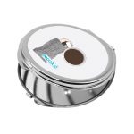 مرآة جيب صغيرة دائرية بتصميم وقت القهوة