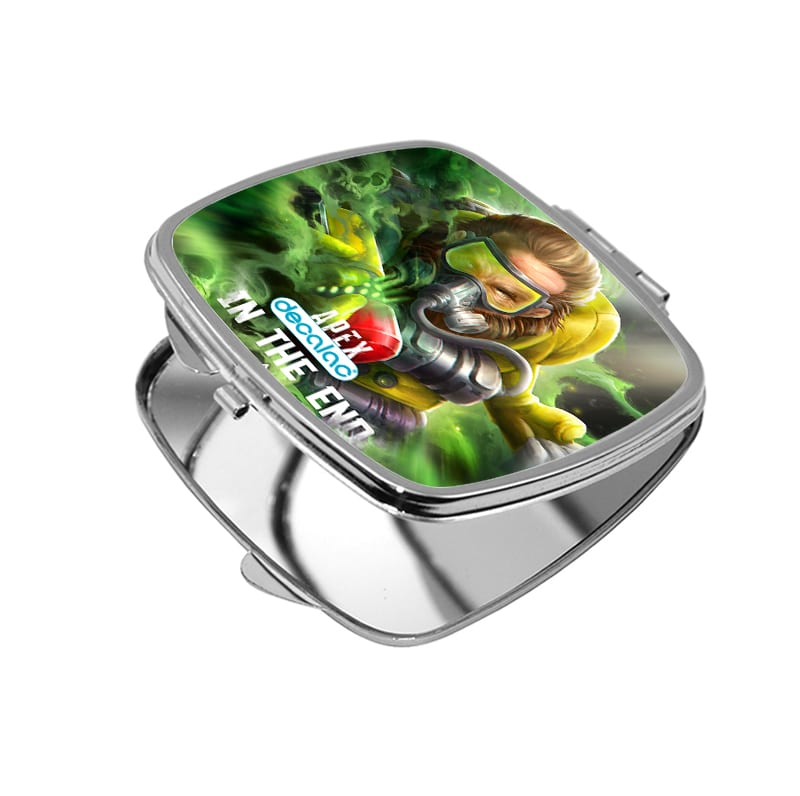 مرآة جيب صغيرة مربعة بتصميم أبيكس ليجندزالقنبله السام مرآة جيب صغيرة مربعة بتصميم أبيكس ليجندزالقنبله السام