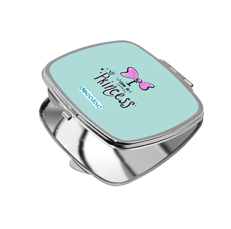 مرآة جيب صغيرة مربعة بتصميم أميره مرآة جيب صغيرة مربعة بتصميم أميره