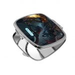 مرآة جيب صغيرة مربعة بتصميم الأرواح الشريرة بلود بورن