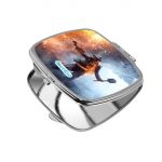 مرآة جيب صغيرة مربعة بتصميم الاستعداد للمعركة  باتلفيلد