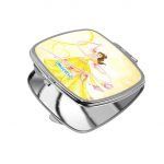 مرآة جيب صغيرة مربعة بتصميم الاميرة بيلا فيلم الجميلة والوحش