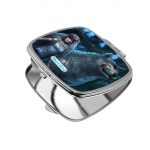 مرآة جيب صغيرة مربعة بتصميم الاميرة مونونوكي في الغابة