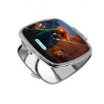 مرآة جيب صغيرة مربعة بتصميم الاميره ميريدا تنقذ امها