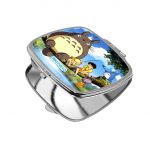 مرآة جيب صغيرة مربعة بتصميم الصيد مع جاري توتورو